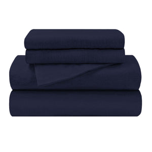 Cotton Flannel Trellis Traditional Solid Deep Pocket Bed Sheet Set - Sheet Set by Superior Brand