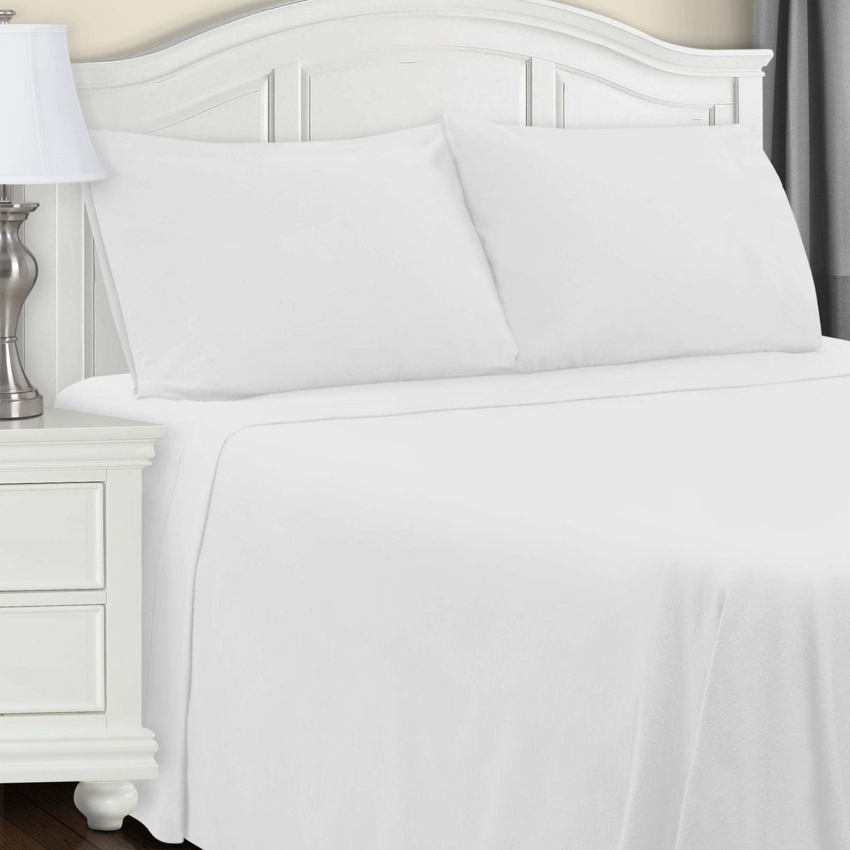 Cotton Flannel Trellis Traditional Solid Deep Pocket Bed Sheet Set - Sheet Set by Superior Brand