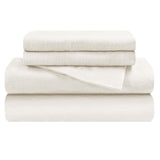Cotton Flannel Trellis Traditional Solid Deep Pocket Bed Sheet Set - Sheet Set by Superior Brand