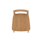 Counter Stool with Low Back and Black Iron Footrest - Counter Stools