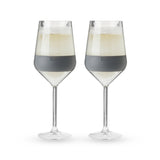 Wine freeze stemmed in gray (set of 2)  by host®