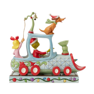 Grinch Max and Cindy Lou Ride the Train