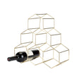 Belmont-geo-6-bottle-counter-top-wine-rack-in-gold-viski®-Wine-Bottle-Holders