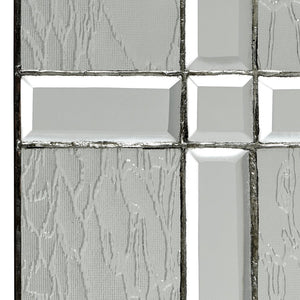 Beveled Cross Clear Glass Window Panel