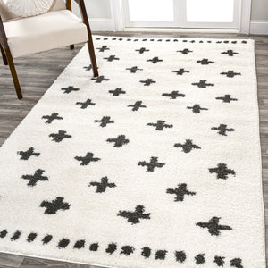 Cristo Berber Geometric Shag Area Rug - Tuesday Morning - Area Rugs