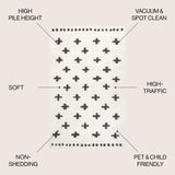 Cristo Berber Geometric Shag Area Rug - Tuesday Morning - Area Rugs