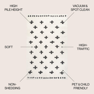 Cristo Berber Geometric Shag Area Rug - Tuesday Morning - Area Rugs