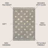 Cristo Berber Geometric Shag Area Rug - Tuesday Morning - Area Rugs