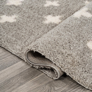 Cristo Berber Geometric Shag Area Rug - Tuesday Morning - Area Rugs
