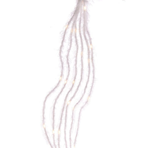 120-Light White Fuzzy Multi-Strand With Warm White LED Lights