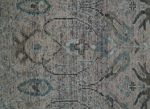 Crown Custom Made Traditional Design Pink Hand Knotted Wool Rug