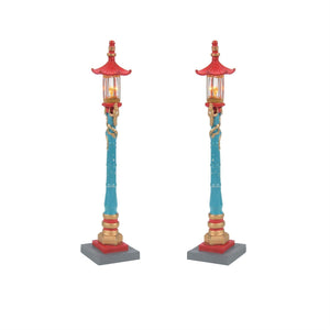 Chinatown Post Lamps - 2 Piece Set