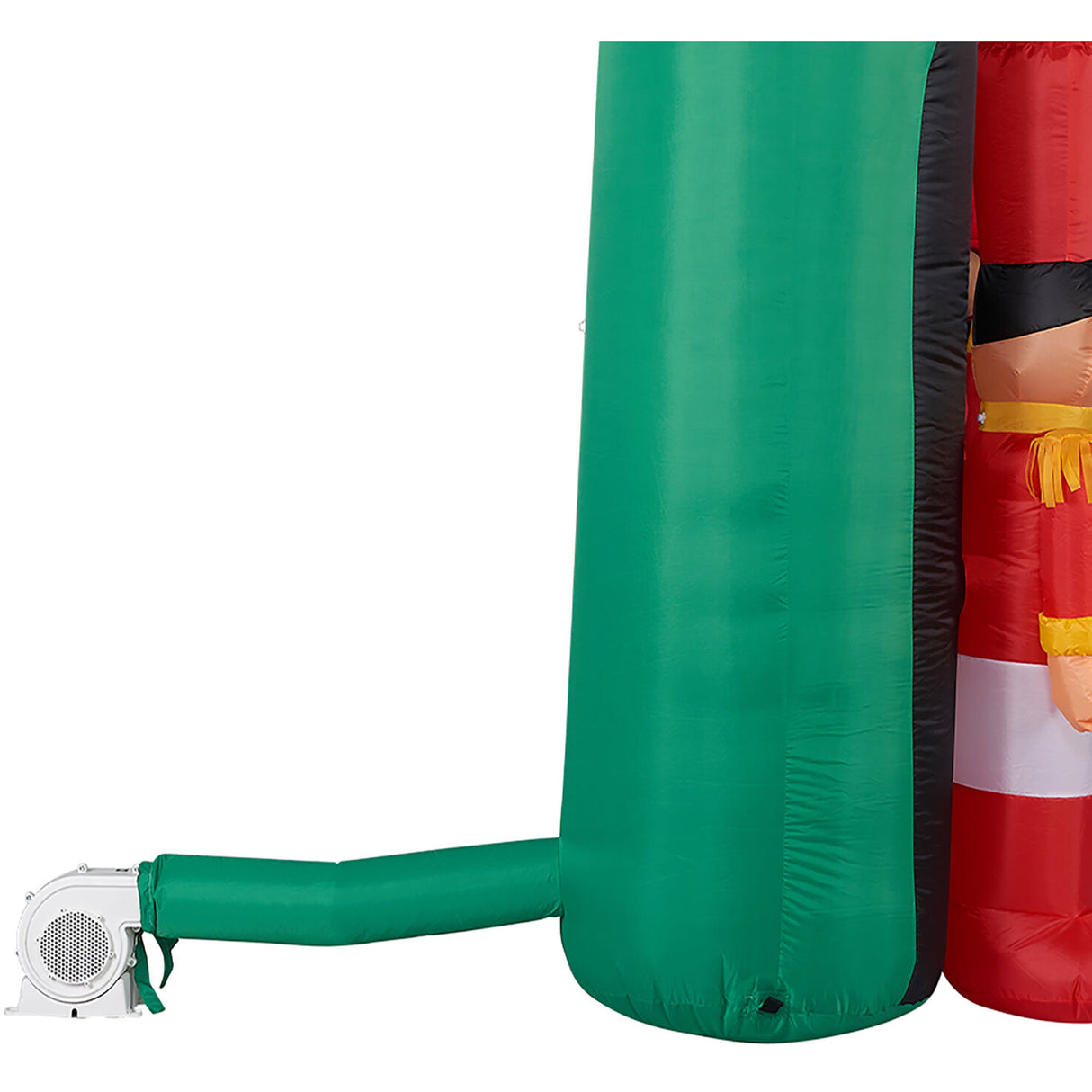10-Ft. Santa's Toy Shop Archway w/ Toy Soldiers and Rocking Horse, Prelit Outdoor Christmas Inflatable with Storage Bag