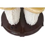 58-In. African American Dancing Santa Claus in Paisley Coat with Prelit Christmas Tree, Animated Indoor Holiday Home Decor