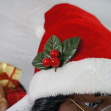 58-In. African American Dancing Santa Claus with Naughty & Nice List, Animated Indoor Christmas Holiday Home Decor