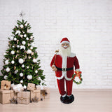 58-In.-Traditional-Dancing-Santa-Claus-with-Wreath-and-Gift-Sack,-Animated-Indoor-Christmas-Holiday-Home-Decor-Christmas