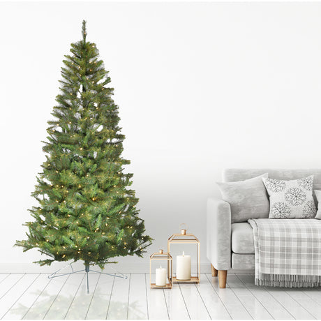 6.5-ft.-Half-Tree-with-Warm-White-LED-Lighting-Christmas
