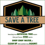 7.5-Ft. Norway Pine Artificial Christmas Tree with Dual Multicolor & Warm White LED Lights and Holiday Soundtrack