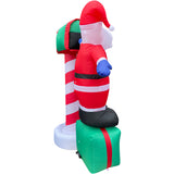 6-Ft. Pre-Lit Inflatable Welcome Mailbox with Santa, Snowman, and Penguin Outdoor Christmas Decoration