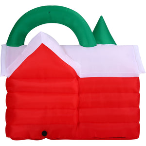 6-Ft. Wide Pre-Lit Inflatable Santa's Workshop Outdoor Christmas Decoration