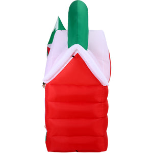 6-Ft. Wide Pre-Lit Inflatable Santa's Workshop Outdoor Christmas Decoration