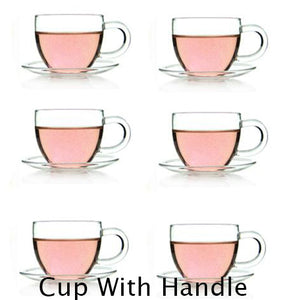 SET of Teapot with infuser + warmer and 6 single layer cups with cup placers
