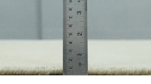 Custom Made Beige Modern Solid Hand knotted wool Area Rug