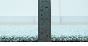 Custom Made Blue Modern Style Hand Tufted Wool Rug