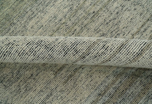 Custom Made Brown and Beige Contemporary Design Hand knotted Wool Area Rug