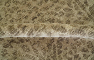 Custom Made Camel and Taupe Modern leopard Design Hand knotted wool area rug