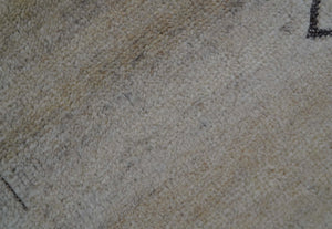 Custom Made Contemporary Design Black And Beige Hand knotted wool Area Rug