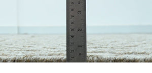 Custom Made Hand Knotted Modern Contemporary Gray Wool Area Rug