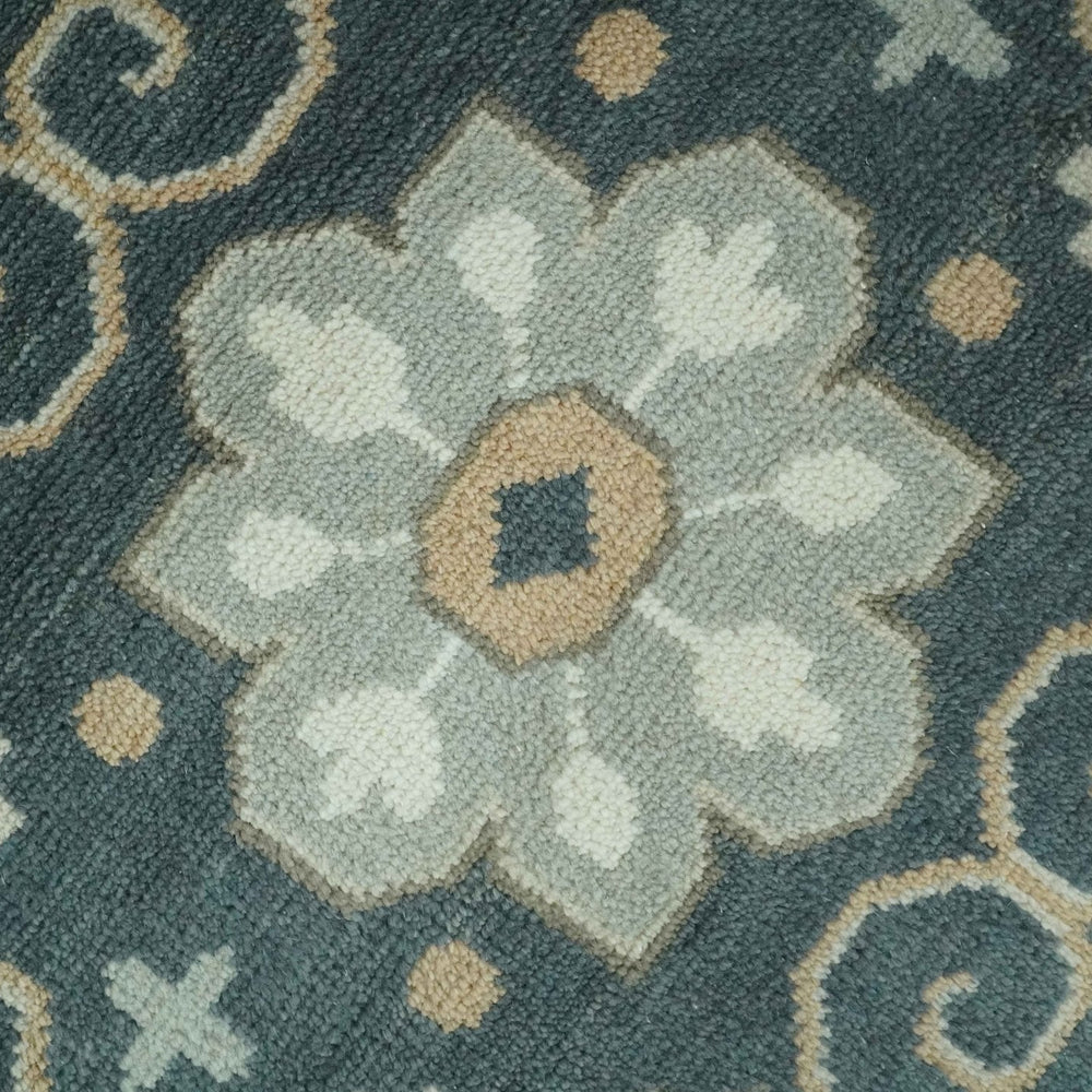 Custom Made Ivory, Gray, Camel and Charcoal Traditional Multi Size Wool Area Rug