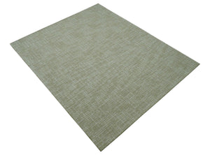 Custom Made Modern Geometrical Beige Hand Tufted Wool Area Rug