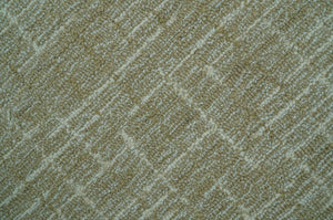 Custom Made Modern Geometrical Beige Hand Tufted Wool Area Rug