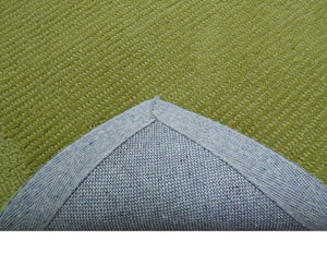 Custom Made Modern Solid Design Green Hand Tufted Wool Rug