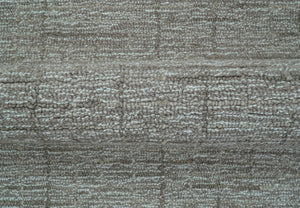 Custom Made Modern Style Brown Hand Tufted Wool Rug