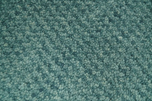 Custom Made shades of Sea Blue Contemporary Hand Knotted Wool area Rug