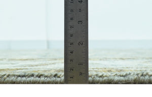 Custom Made Silver Traditional Heriz Design Hand Knotted wool area rug