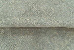 Custom Made Silver Traditional Silver Hand Knotted Wool Rug