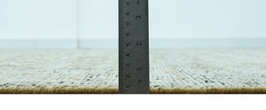 Custom Made Traditional Design Olive Hand Knotted Wool Area Rug