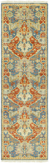 Cutler Cream/Orange Wool Runner Rug - Clearance