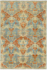 Cutler Cream/Orange Wool Runner Rug - Clearance