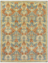 Cutler Cream/Orange Wool Runner Rug - Clearance