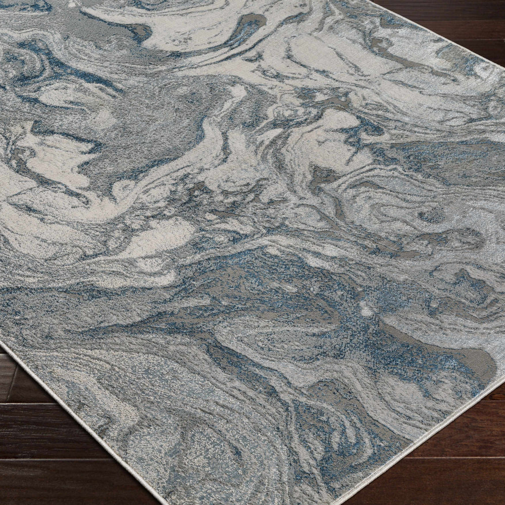 Cave Blue Marble Rug - Clearance