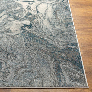 Cave Blue Marble Rug - Clearance