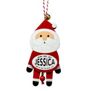 Dancing Wooden Ornament (E - J) -
