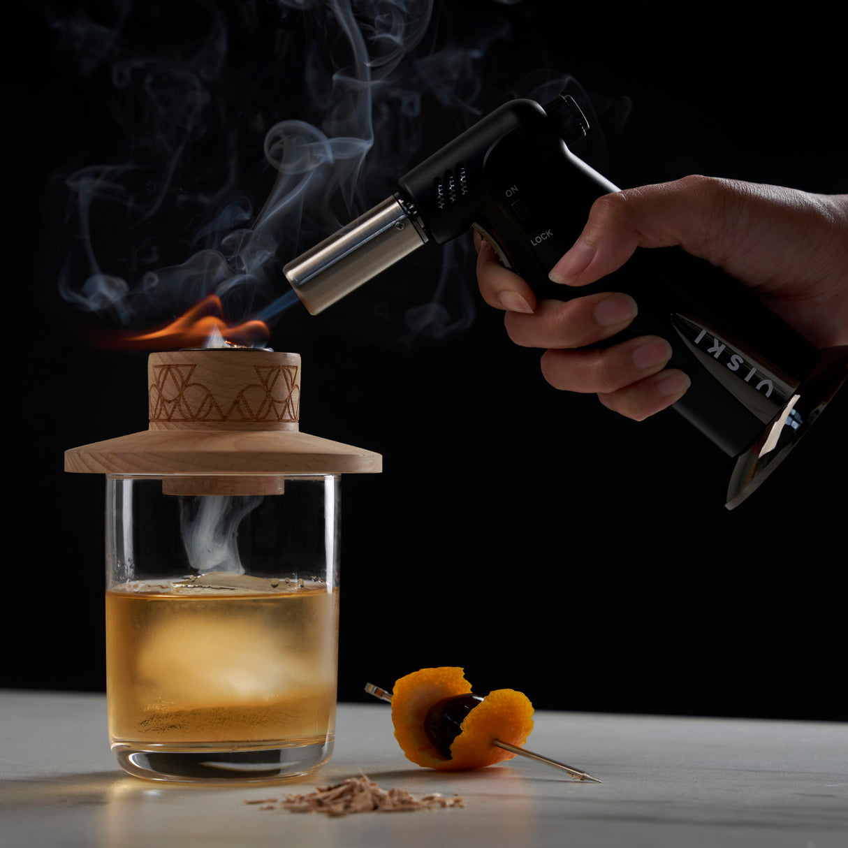 Alchemi bartender's torch in black viski®