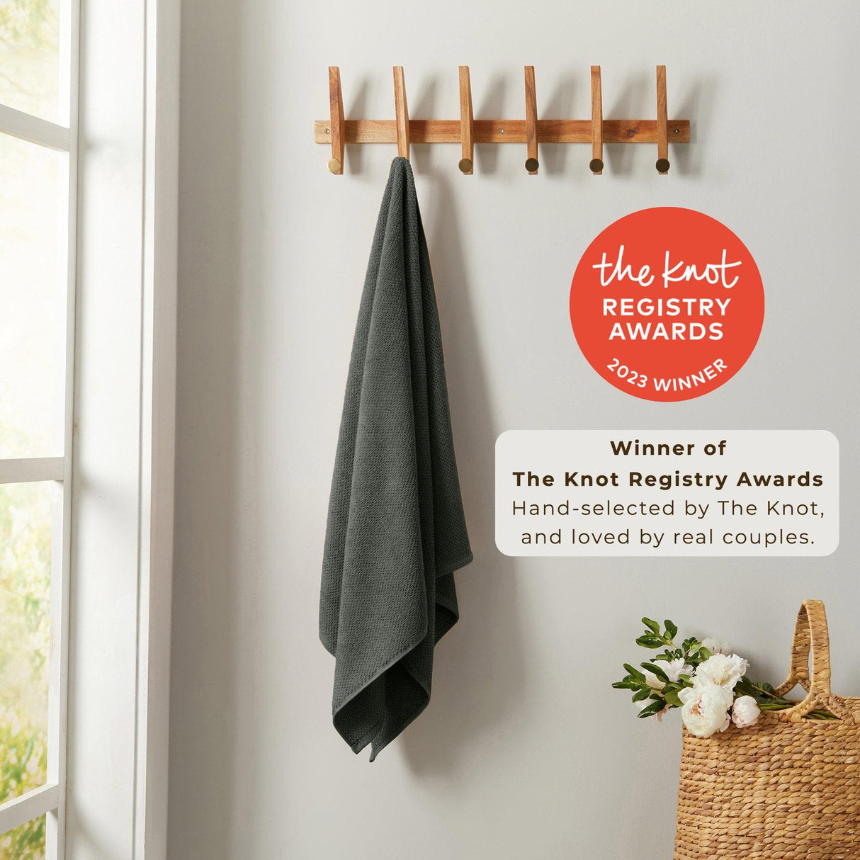 Cotton textured bath towel set - acacia collection