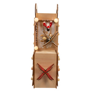 6-light LED Santa Sleigh With Advent Calendar